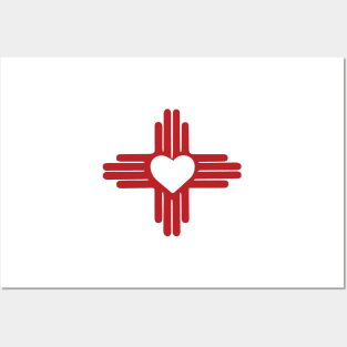 Zia Sun Symbol - flag of New Mexico Posters and Art